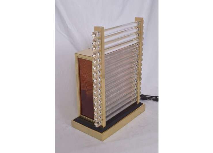 Table Lamp With Glass Rod