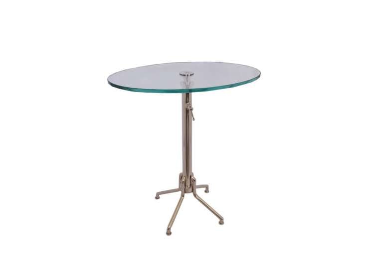 Side Table With Oval Glass
